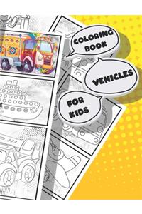 coloring book vehicles for kids