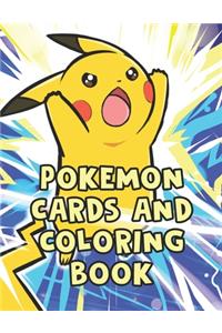 Pokemon Cards And Coloring Book