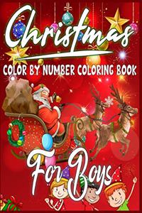 Christmas Color By Number Coloring Book For Boys