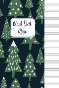 Blank Sheet Music Composition Manuscript Staff Paper Art Music Christmas Notebook Birthday Gift