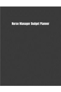 Nurse Manager Budget Planner