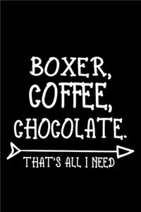Boxer Coffee Chocolate That's All I Need