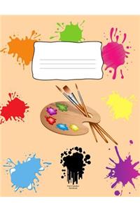 Paint Splatter Notebook