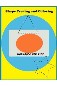 Shape Tracing and Coloring Workbook for kids