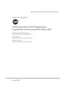 Characterization of the Temperature Capabilities of Advanced Disk Alloy Me3