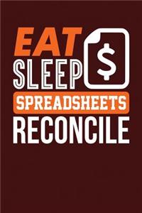 Eat Sleep Spreadsheets Reconcile