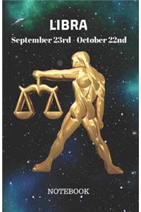Libra September 23rd to October 22nd Notebook