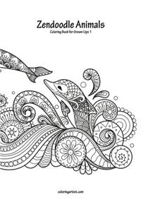 Zendoodle Animals Coloring Book for Grown-Ups 1