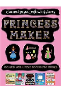 Cut and Paste Craft Worksheets (Princess Maker - Cut and Paste)