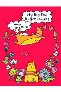 My Big Fat Bullet Journal for Cat Lovers Funny Flying Cartoon Cat 4