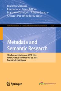 Metadata and Semantic Research