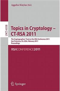 Topics in Cryptology -- Ct-Rsa 2011