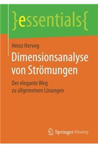 Dimensionsanalyse Von Strömungen