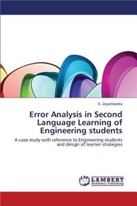 Error Analysis in Second Language Learning of Engineering Students