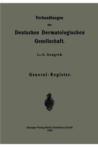 Verhandlungen Der Deutschen Dermatologischen Gesellschaft