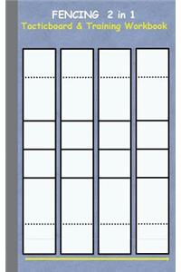 Fencing 2 in 1 Tacticboard and Training Workbook