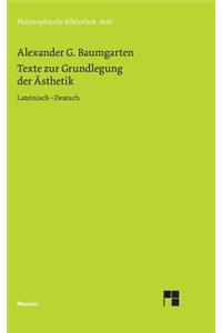 Texte zur Grundlegung der Ästhetik