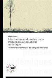 Adaptation Au Domaine de la Traduction Automatique Statistique