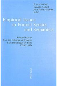 Empirical Issues in Formal Syntax and Semantics