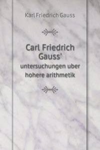 Carl Friedrich Gauss'