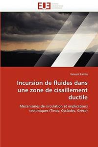 Incursion de Fluides Dans Une Zone de Cisaillement Ductile