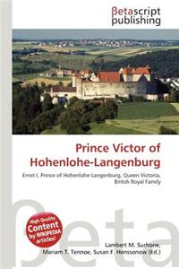Prince Victor of Hohenlohe-Langenburg