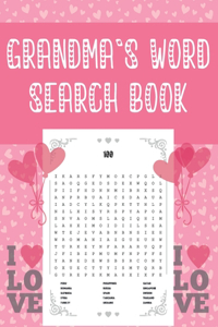 Grandma`s Word Search Book