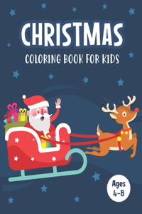 Christmas Coloring Book for Kids Ages 4-8
