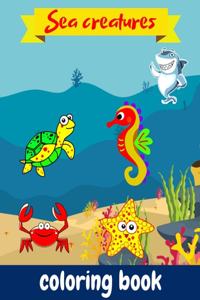 Sea Creatures Coloring Book