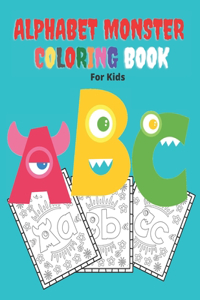 Alphabet Monster Coloring Book for kids