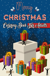 Merry Christmas Coloring Book For Adults