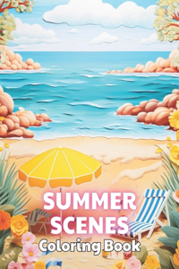 Summer Scenes Coloring Book