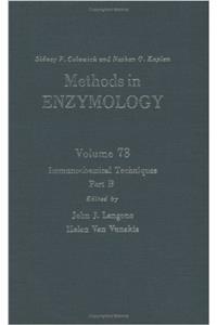 Immunochemical Techniques, Part B: Volume 73: Immunochemical Techniqies Part B (Methods in Enzymology)