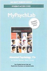 New Mylab Psychology with Pearson Etext -- Standalone Access Card -- For Abnormal Psychology