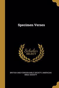 Specimen Verses