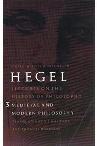 Lectures on the History of Philosophy, Volume 3