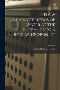 Flow Characteristics of Water at the Entrance to a Circular Drop-inlet