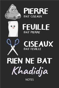 Rien ne bat Khadidja - Notes