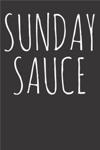 Italian Food Sunday Sauce Notebook Journal