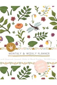 Monthly & Weekly Planner 2019 - 2020 with Gratitude Journal, Habit & Mood Tracker, TO-DO Lists