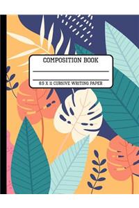 Composition Book Cursive Writing Paper