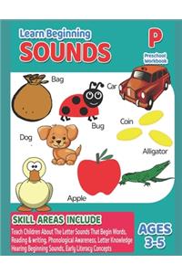 Preschool Workbook - Learn Beginning Sounds