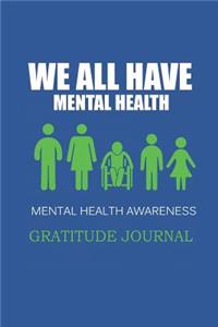 Gratitude Journal - Mental Health Awareness