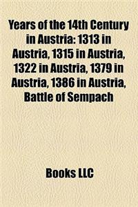Years of the 14th Century in Austria