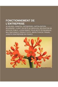 Fonctionnement de L'Entreprise