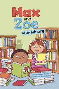 Max and Zoe at the Library