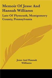 Memoir Of Jesse And Hannah Williams