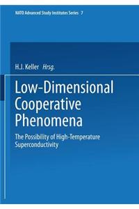 Low-Dimensional Cooperative Phenomena