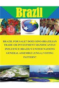 Brazil for Sale? Does Sino-Brazilian Trade or Investment Significantly Influence Brazil's United Nations General Assembly (UNGA) Voting Pattern?