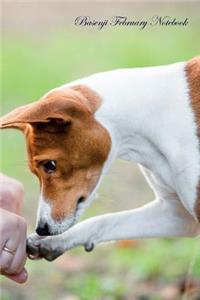Basenji February Notebook Basenji Record, Log, Diary, Special Memories, To Do List, Academic Notepad, Scrapbook & More